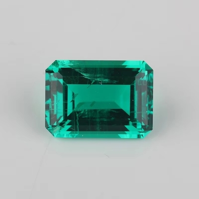 7*9mm Octogono Esmeralda Cortada Verde Esmeralda Sintética Para Sempre Uma Cor Moissanite