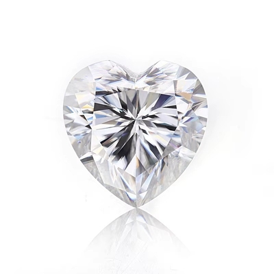 Gráfico Moissanite Joias Diamante 1ct Forma de Coração Para Anéis
