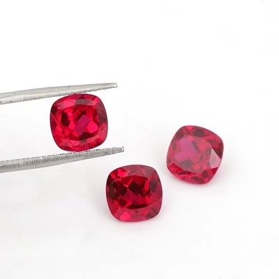Certificado Pigion Blood Cushion Faceted Cut Crescido Largo Rubis Pedra preciosa Para Anel
