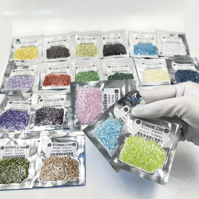 0.8mm 2mm 2.8mm Verde Rosa Azul Cor Moissanite Grau 3A 5A Pequeno Tamanho CZ Zirconia cúbica