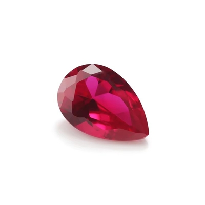 Estilo Vintage Rubí Moissanite sintético de corindo forma de pérola 2x3mm a 10x14mm Pedra de ouro solta para fabricação de jóias