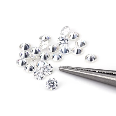 Moissanite de corte redondo 0,8 mm- 3 mm D branco moissanite VVS1 por quilate para jóias Hip Hop
