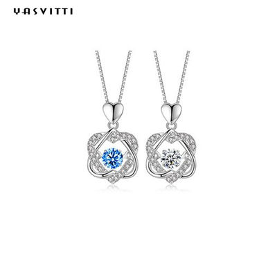 colar aguçado da estrela do coração seis de 1.2x2cm 2.2g Sterling Silver Jewelry Necklaces S925