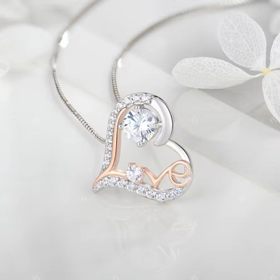 YASVITTI I Love You Heart Pendente Colares Aniversário Dia dos Namorados Dia da Mãe Natal Mamãe Presentes Joias para Mulheres