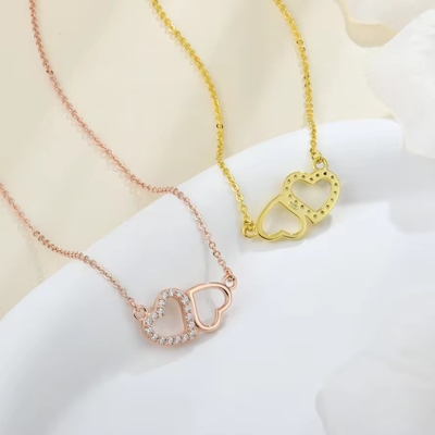 YASVITTI Dia dos Namorados presente colar de luxo 925 Sterling Prata Moda clássica Mulheres colar de coração jóias