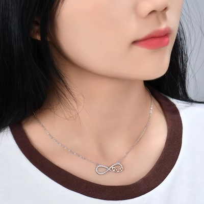 YASVITTI Wholesale Personalizado High End Colar de Prata Rosa Dourado Colar de Coração Revestido de Ouro Cadeia de Colar para jóias