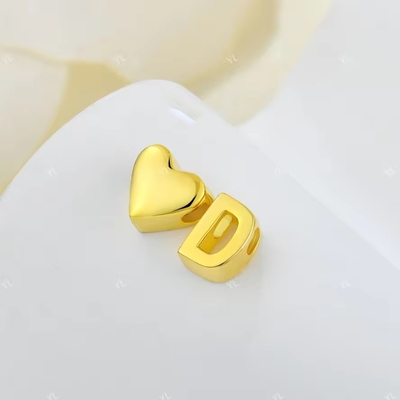 YASVITTI Personalizado 925 Sterling Prata Coração Inicial Colar 18K Placado em Ouro Luxo Carta Coração Colar Para Meninas