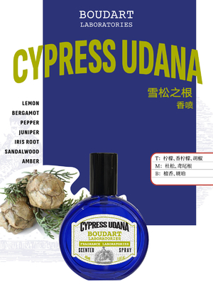 CYPRESS UDANA Spray perfumado com óleo essencial de cravo International Klein Blue Design Style