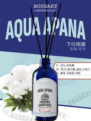 AQUA APANA Reed Diffuser Perfume Glass Bottle Essential Oil Aroma Rattan Sticks para decoração residencial