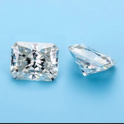 Branco Jóias Claras Cor Moissanite Arqueira do Coração Anéis Radiantes Cortados