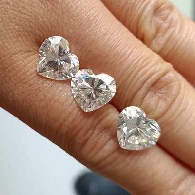 Gráfico Moissanite Joias Diamante 1ct Forma de Coração Para Anéis
