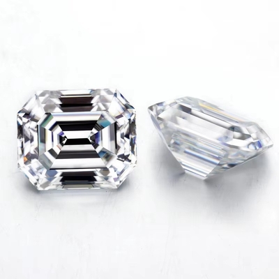 Esmeralda Corte EF Branco VVS Pedra sintética Moissanite Solta Diamante Para Anéis