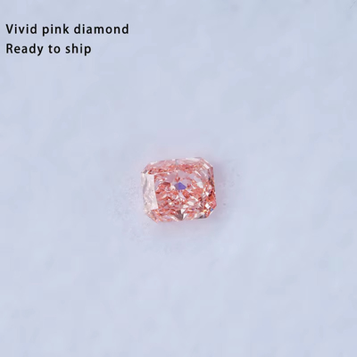 Red Radiant Cut Diamond Loose Moissanite Jewelry Vivo Pink Laboratório Crescido Diamantes Moissanite