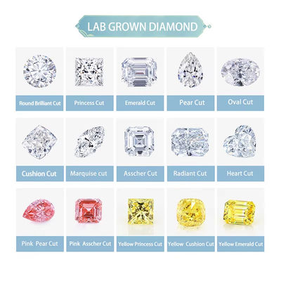 0.5ct 1ct 1.5ct 2ct 3ct Branco Moissanite Solto Diamante HPHT CVD Laboratório Crescido Diamante