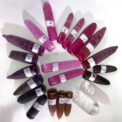 8# Rubi vermelho Corindo sintético bruto para anel e pingente de moissanita antiga personalizados