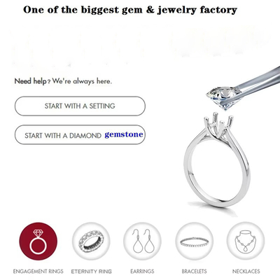 Criado em laboratório Vvs Diamantes Redondos Corte Brilhante Pequeno Tamanho Branco D Moissanite