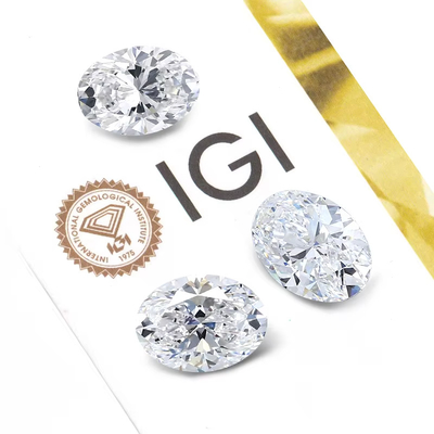 Big Size 5ct Oval Cut CVD E F VS1 VS2 IGI Laboratório Crescido Diamante Solto Atacado