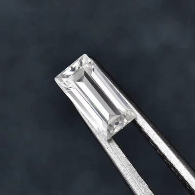 Roda Branca Melee Moissanite Pedra Baguette Corte Solta Pedra preciosa para a fabricação de jóias