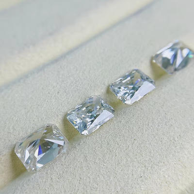 VVS 1ct Gelo esmagado Radiante cortado Moissanite Diamond Blue Melee Moissanite
