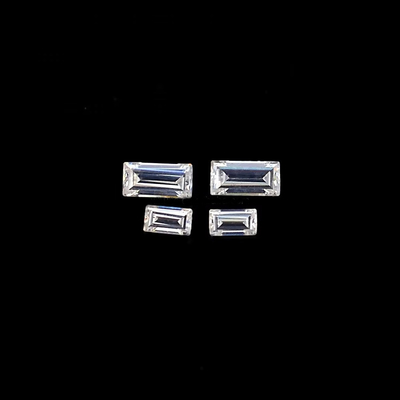 Impecável Melee Moissanite Baguette Cut Loose D Cor Vvs1 Moissanite Diamante