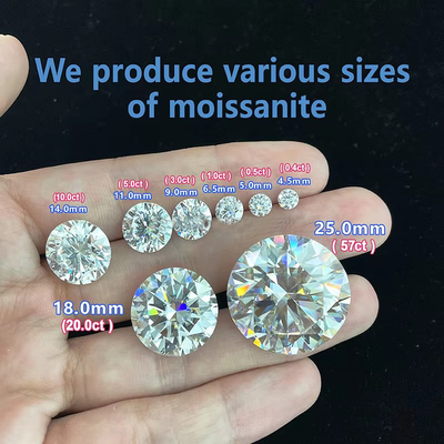 Joalharia Branca VVS Melee Moissanite Diamante, Custom Melee Loose Moissanite Stones