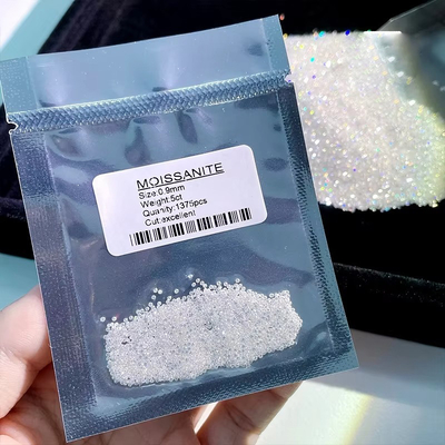 Sintético GRA VVS Melee Moissanite Redondo Brilhante Cortado Jóias Soltas Moissanite Diamante