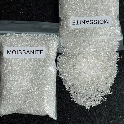 Sintético GRA VVS Melee Moissanite Redondo Brilhante Cortado Jóias Soltas Moissanite Diamante