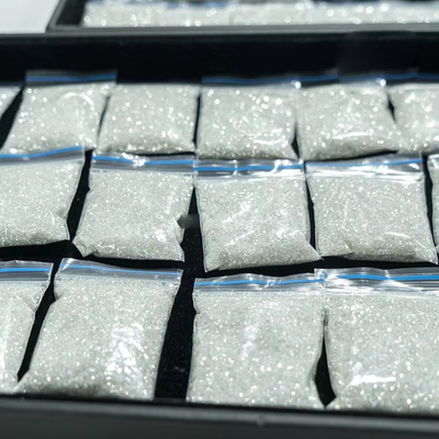 Moissanite de Melee Redondo de Dimensão Pequena 1.0 CT por Pacote com Efeitos Ópticos de Jogo de Cor
