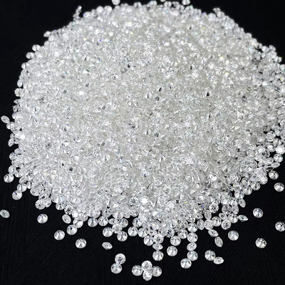 Moissanite de Melee Redondo de Dimensão Pequena 1.0 CT por Pacote com Efeitos Ópticos de Jogo de Cor