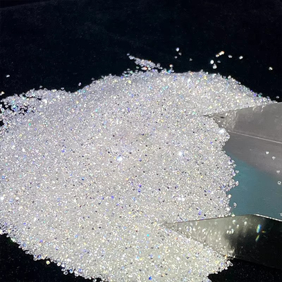 Moissanite de Melee Redondo de Dimensão Pequena 1.0 CT por Pacote com Efeitos Ópticos de Jogo de Cor