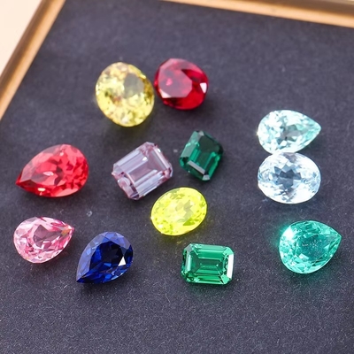 Sintético de laboratório Esmeralda de pedra preciosa VVS Todos os tamanhos e formas personalizadas
