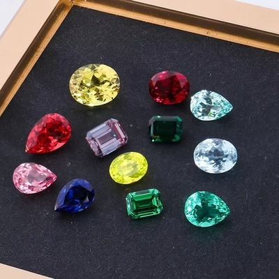 Sintético de laboratório Esmeralda de pedra preciosa VVS Todos os tamanhos e formas personalizadas