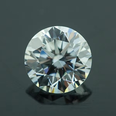 3A/5A Zirconia cúbica Pedras soltas de corte brilhante Forma redonda Cor branca 6mm 8mm Pedra preciosa
