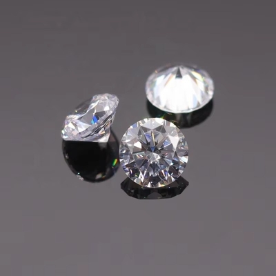 3A/5A Zirconia cúbica Pedras soltas de corte brilhante Forma redonda Cor branca 6mm 8mm Pedra preciosa