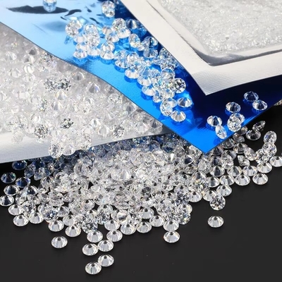 1000pcs/pacote 5A Melee Branco CZ Pedra Zircônio Lógico cúbico para mulheres Moissanite Joias