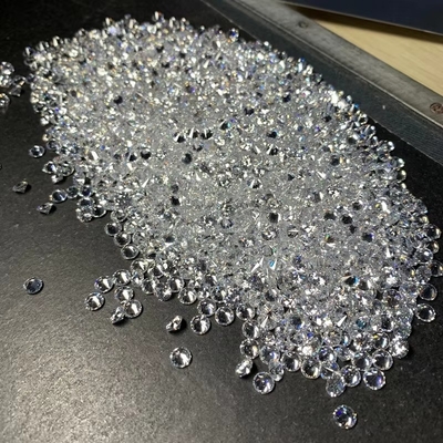 Anel de noivado Moissanite branco solto Diamante 0,9 mm - 3 mm Tamanho de Melee Zirconia cúbica