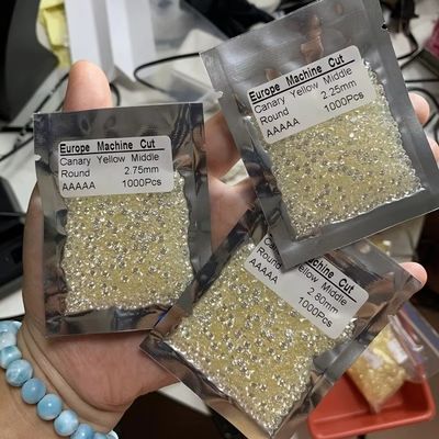 0.8mm 2mm 2.8mm Verde Rosa Azul Cor Moissanite Grau 3A 5A Pequeno Tamanho CZ Zirconia cúbica