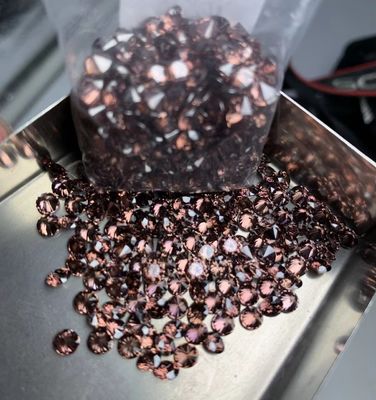 0.8mm 2mm 2.8mm Verde Rosa Azul Cor Moissanite Grau 3A 5A Pequeno Tamanho CZ Zirconia cúbica