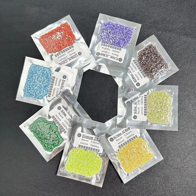 Anéis de noivado ovais Moissanite Zirconia Cor de pedra preciosa solta Redonda Circonia cúbica sintética