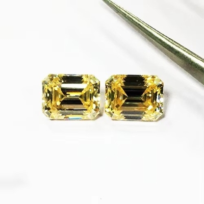 GRA Rosa Mosanite Gem Radiant Cut VVS Loose Esmeralda Moissanite Diamante corte princesa moissanite anel rosa moissanite