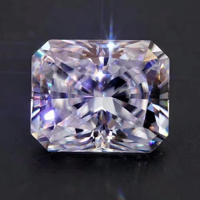 GRA Rosa Mosanite Gem Radiant Cut VVS Loose Esmeralda Moissanite Diamante corte princesa moissanite anel rosa moissanite