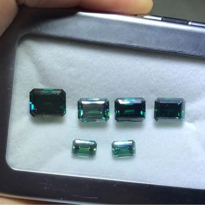 GRA Rosa Mosanite Gem Radiant Cut VVS Loose Esmeralda Moissanite Diamante corte princesa moissanite anel rosa moissanite