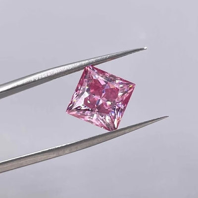 Princess Cut Vivo Amarelo Mosanita VVS Solto Esmeralda Moissanite Diamante Moissanite anéis rosa Moissanite anel de promessa