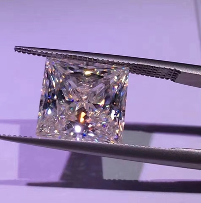 Princess Cut Vivo Amarelo Mosanita VVS Solto Esmeralda Moissanite Diamante Moissanite anéis rosa Moissanite anel de promessa