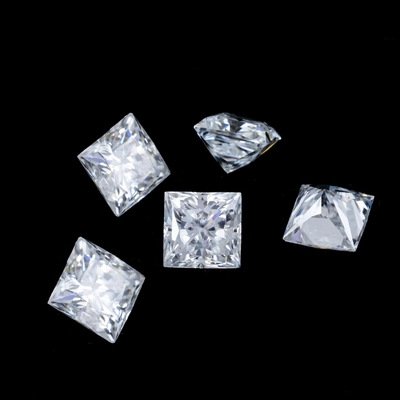 Princesa Verde Amarelo Rosa Moissanite Pedra VVS almofada solta Mosanita Diamante rosa ouro moissanite anéis de noivado