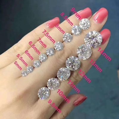 Brilhantes Moissanite Diamante Coração Princesa Asscher Travesseiro Redondo Brilhante Corte Charles VVS Pedra preciosa solta