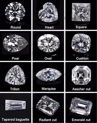 Fabricantes Pedras soltas de moissanite por atacado Teste de diamante GRA diamante redondo Pedras soltas de moissanite para fabricação de jóias