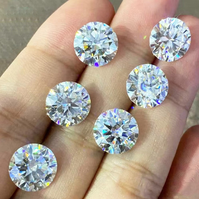 Fabricantes Pedras soltas de moissanite por atacado Teste de diamante GRA diamante redondo Pedras soltas de moissanite para fabricação de jóias