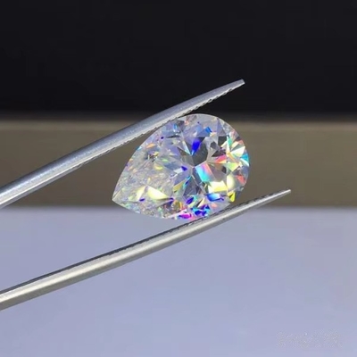 Anel de moissanite em forma de pera Custom GRA VVS Mossanite Claridade Solta Moissanite Diamantes Moissanite Pedras preciosas