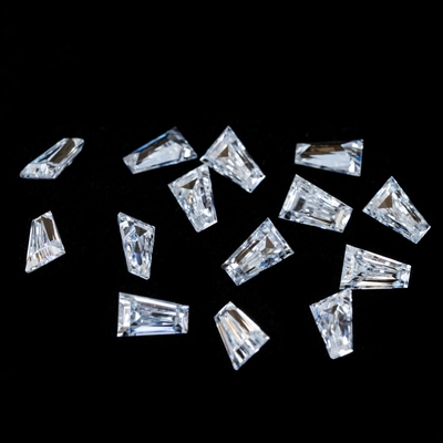 Anel de solitário de moissanite Moissanite Gem Tapered Baguette Cut Charles VVS Loose Moissanite Diamond gem